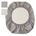 LeBonsoir Protège-matelas imperméable, protège-matelas double 30 cm de hauteur extra, housse de matelas double en microfibre, housse de lit lavable en machine (200 x 200 cm), gris clair image 2