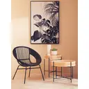 Interiors by Premier Side Table Depok Round Rattan/Black image 4