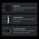 Breo Sport-M0500 Heated Massage Gun, Deep Tissue Percussion Massager for Muscle Recovery, Ergonomic Design, USB-C Charging image 3