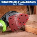 WORKPRO Pack of 100 Sandpaper Triangle Sanders, Velcro Sanding Sheets Delta 105 x 152 mm Set for Multi Sanders, Triangle Sanders, Grit 40, 80, 120, 180 for Sanding, Polishing, Paint Removal of Wood image 6