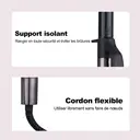 Sunluxy 1097A Fer à boucler 32 mm avec affichage numérique, 4 niveaux de température, chauffage rapide PTC - Noir image 7