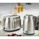 Swan Retro Revive 2 Slice Toaster, Hidden Cord Storage, Vintage, Variable Width Slots, 930W, Stainless Steel - ST19028SS image 6