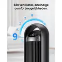 DREO Ventilateur colonne intelligent, ventilateur de sol 25 dB avec télécommande pour chambre, contrôle via application et commande vocale, oscillation de refroidissement à 90°, 8 vitesses, 4 modes, minuterie de 8 heures image 4