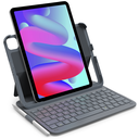 Inateck Étui Clavier iPad 10e/11e gén., Clavier Ultraléger avec Porte-Stylet pour iPad 11e (2025 11" A16)/10e (2022 10.9"), Air 11" M4/M3/M2 (2026/2025/2024), Air 5/4, Pro 11 4/3/2/1, AZERTY, AirTap Gris image 8