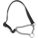 Ancol Nylon Check Chain Collar Black 50-70cm Size 5-9 image 1