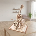 Robotime ROKR Puzzle 3D bois violoncelle magique - 27,5x27,5x47,5 cm - 1 pièce, décoration à la maison, décoration d’étagère,Cadeaux artisanaux pour adultes et adolescents,Jouets éducatifs image 4