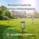 VIVREAL Lot de 4 lampes solaires carrées transparentes à filament de tungstène image 6