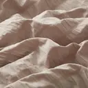 MEEALLHOME Parure de lit texturée Seersucker marron - 1 housse 140 x 200 cm et 1 taie 65 x 65 cm image 6