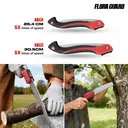 FLORA GUARD 12 Inch Folding Pruning Saw, Quality SK-5 Steel, Soft Grip Hand Saw for Wood Gardening Camping Bushcraft image 4