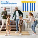 Jouet de jeu de réflexion à bâtons tombants, entraîneur de coordination œil-main rechargeable par USB avec 3 vitesses de chute réglables, bâtons tombants en mousse EVA souple sûrs pour enfants et adultes, jeu interactif de fête familiale en intérieur, jouet d'entraînement de la vitesse de réaction, conception suspendue au mur avec crochets d'installation, cadeau parfait pour les enfants image 5