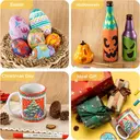 Ohuhu Marqueurs de Peinture Acrylique Double Pointe, 36 Couleurs, Haute Opacité, Pointes Pinceau et Ronde image 7