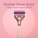 Wilkinson Rose Gold Shaver Set, Includes 1 Shaver + 4 Blades image 5