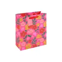 Neon Floral Gift Bag Medium 21.5 (W) x 25.3 (L) x 10.2cm (D) image 0
