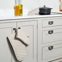 Dexam Single Oven Glove Love Colour 100% Cotton Stone image 9