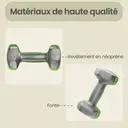 SONGMICSHOME  Haltère de fitnesse, en vinyle, haltères hexagonaux pour entraînement à domicile, fitness, vert image 6