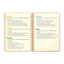 Jubiluu Carnet ligné A5 à spirales et couverture rigide florale - Beige orange image 7