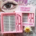 MeoMagic F03 Kit d'extensions de cils avec pince et colle - 10 rangées image 0