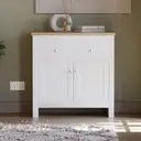 Vida Designs Sideboard Arlington 2 Doors 2 Drawers White/Oak Effect image 2