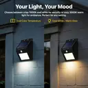 VIVREAL  Solar wall lights Charged by solar energy， Six-pack 100Led YHM02B , New Year Sale , Top gift picks image 4