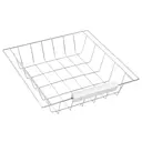 HOMCOM Rolling Kitchen Island Trolley Cart Drawer Shelves Basket Wheels W/  6 Bottle Wine Rack White image 7