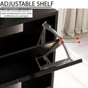 Vida Designs Shoe Cabinet 2 Doors Black image 6