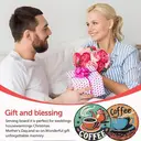 JU7CER Coffee Diamond Painting Coaster Set - 8-Piece Square Decorative Art Coasters with Stand | Adult DIY Craft 4×4 Inches (10×10cm) image 6