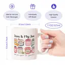 Alphynix 1pc Jesus Is My Jam Mug, 11oz Ceramic Coffee Cup with Colorful Faith Blessings Jars, Humorous Christian Gift for Women, Men, Teens image 7