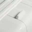 Kono Large Check in Luggage 28 inch Lightweight Polypropylene Hard Shell Suitcase with TSA Lock Spinner Wheels(White) image 3