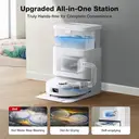 ECOVACS DEEBOT N30 PRO OMNI Robot Vacuum and Mop - 10,000Pa Suction, TruEdge Adaptive Edge Mopping, ZeroTangle 2.0 Technology,60℃ Hot Water Mop Washing, Hot Air-Drying, Self-Emptying, Auto-lift Mopping image 4