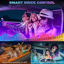 Acrylic Interior Car LED Strip Light with Wireless APP, RGB Dreamcolor 6 in 1 with 175 inches 593 LEDs Fiber Optic Ambient Lighting Kits, 16 Million Colors Sound Active Function Car Neon Lights image 6