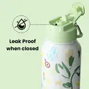 BOTTLE BOTTLE 32oz Insulated Water Bottle Stainless Steel Sport Water Bottle with Straw Dual-use Lid Design for Gym with Pill Box Eden Grove image 2