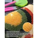 JU7CER 5D Full Round Drill Diamond Painting Kit - Black Cat | Adult Fun Animal Crystal Art | Home Wall Decor & Gift 12×16 Inches (30×40cm) image 5