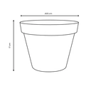 EDA Pot TOSCANE  Orange Terre Battue   Ø 20 cm
Dim. Ø 20 x 17 cm
Volume 3 L image 1