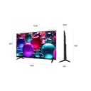 LG 65UA73006LA 65" 4K UHD Smart TV – HDR10 Pro, α7 AI Processor, webOS, Black, F Energy Rating image 1