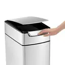 Simplehuman 40L Slim Touch Bar Bin, Brushed Stainless Steel image 4