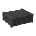 Interiors by Premier Small Black Finish Bamboo Effect Trinket Box image 2