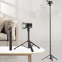 ULANZI MT-79 Extendable Tripod Aluminum， 81" Portable Adjustable Light Stand with 1/4" Screw， 360° Ball Head Camera Phone Tripod for Camera Video Light Smartphone， Lightweight for Travel image 4