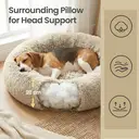 SONGMICS Panier pour chien avec bords surlevés rond kaki - 90 x 20 cm image 3