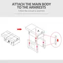 HOMCOM Single 3-in-1 Folding Sofa Bed, Charcoal Black image 8