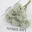 6PCS 11.4in/29cm
Artificial Chrysanthemum Bouquet of Flowers,Artificial Silk Flower, Decor for Wedding, Party Decorate, Home Room Ornament, Simulation Plants(green) image 1