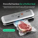 ATSHARK 5-In-1 Vacuum Sealer – High Pressure Touchscreen Design, Fast and Convenient, Includes 50 Vacuum Bags, Ideal for Home Food Preservation, White, VS6621 image 4