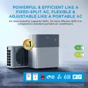 Midea 4-in-1 Portasplit Split-System Air Conditioner with Heat Pump - 12000BTU, 3.5kW, Only 39dB(A) in Silent Mode, Cooling A++/Heating A+, Cooling & Heating & Dehumidifying & Fan, Smart WiFi Control, Easy Set-up [Energy Class A++] image 4