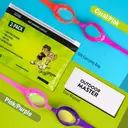 OutdoorMaster Kids Swim Goggles 2 Pack - Quick Adjustable Strap Swimming Goggles for Kids, Pink&Purple+Pink&Red image 1