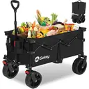 Sekey Chariot XXL Pliable avec Freins 150 l 150 kg, pneus Larges Tous Les terrains, breveté Pliable dans 4 Directions, Aucun Assemblage nécessaire, XXL 4020, Noir image 0