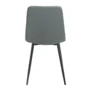 Dining Chairs Argenta Quilted Faux Leather Charcoal 2pcs image 3