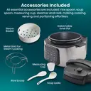 Hisense 6L Multicooker - Black, 10 Programmes, Pressure Cooker, Slow Cooker, Rice Cooker, Food Steamer, Stainless Steel, MC6SBUK image 5