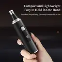 Sparoma 3-in-1 Ear and Nose Hair Trimmer – LED Display | 8500 RPM High-Speed Motor | IPX7 Waterproof | Type-C Rechargeable, Includes Extra Sideburn Trimmer and Eyebrow Trimmer Tips, TC-021 (Black) image 4