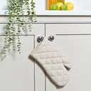 Dexam Single Oven Glove Love Colour 100% Cotton Stone image 2