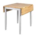 Dining Table Altona Rectangle Extendable Drop Leaf Grey/Oak 76x61-97cm image 3