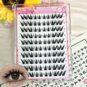 MeoMagic Extensions de cils prégelées (sans pinces à épiler) - 10 lignes - 120 pièces - F07 image 0